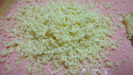 творожное суфле с белым шоколадом и клубникой