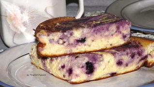 Творожное суфле с черникой