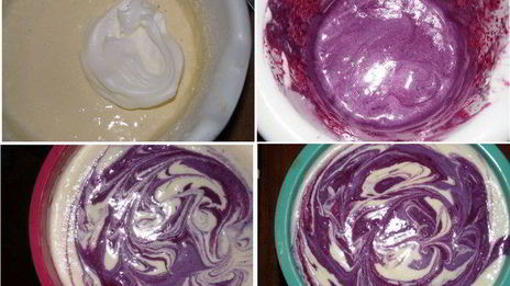 творожное суфле с черникой