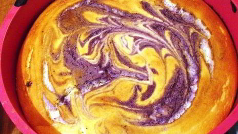 творожное суфле с черникой