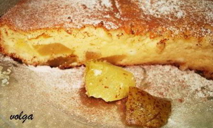 Рецепт творожное суфле с грушами