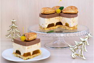 Яблочно-шоколадный торт-суфле