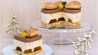 Яблочно-шоколадный торт-суфле