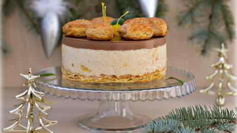 яблочно-шоколадный торт-суфле