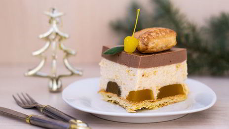 яблочно-шоколадный торт-суфле