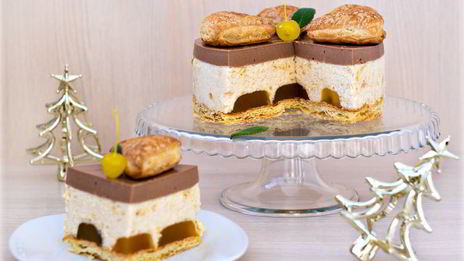 яблочно-шоколадный торт-суфле