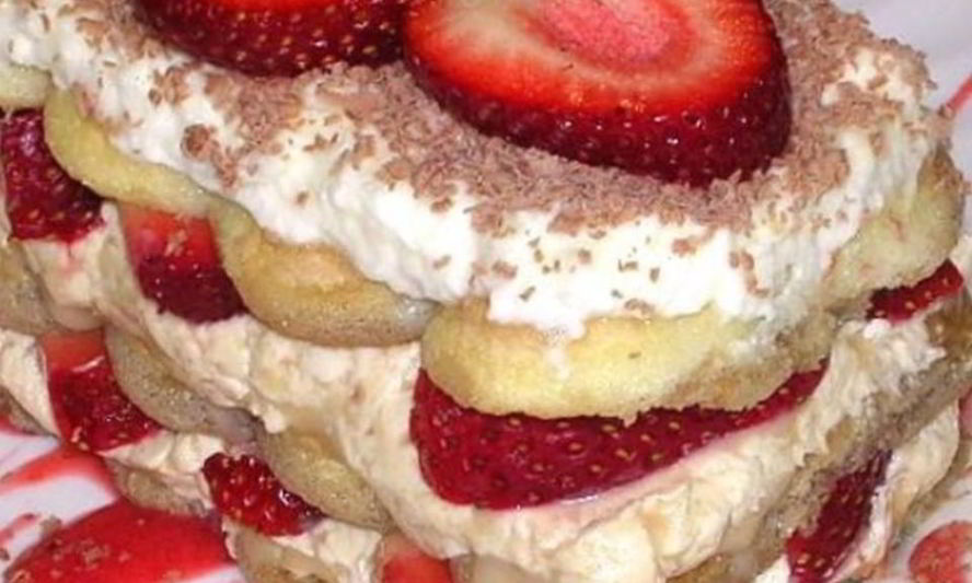 Рецепт клубничный тирамису для двоих