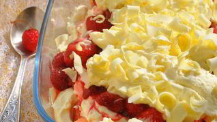 Тирамису с клубникой и белым шоколадом