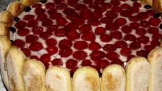 Тирамису с малиной