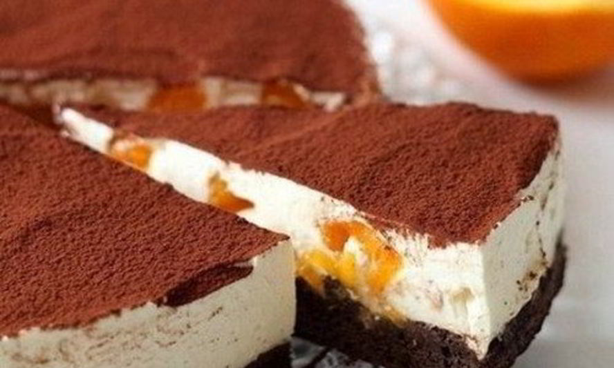 Рецепт торт-тирамису с апельсинами и темным шоколадом