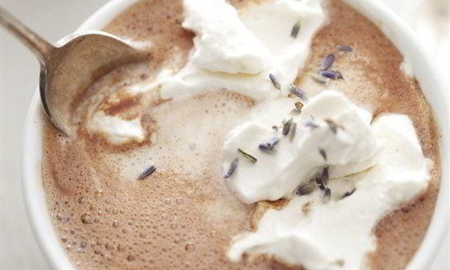 Рецепт воздушный горячий шоколад с лавандой