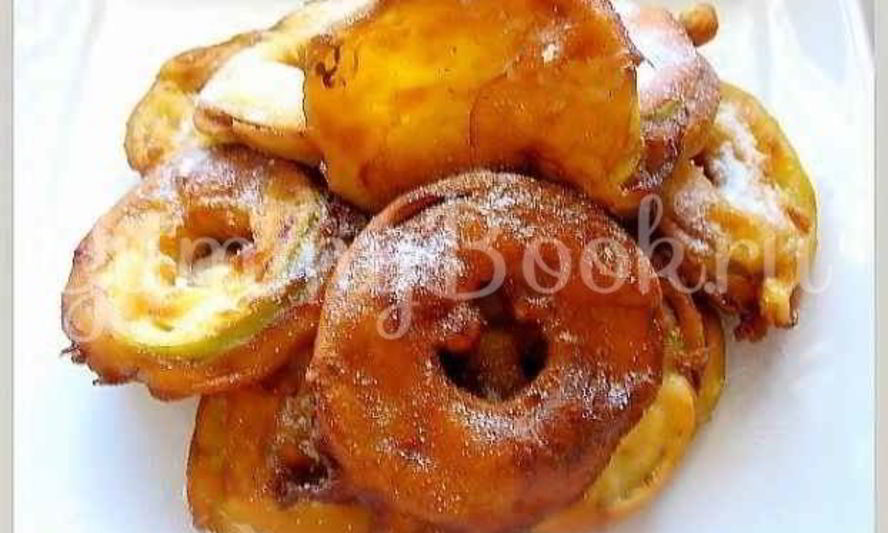 Рецепт яблоки в кляре