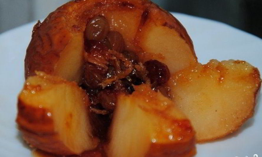 Рецепт запеченные яблоки с сахаром