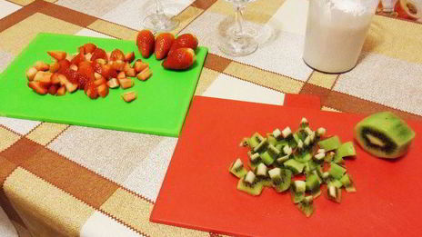 фрукты в зефирном креме