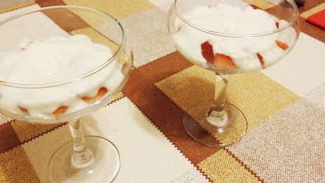 фрукты в зефирном креме