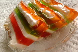 Слоеное желе с зефиром