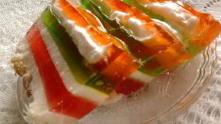 Слоеное желе с зефиром