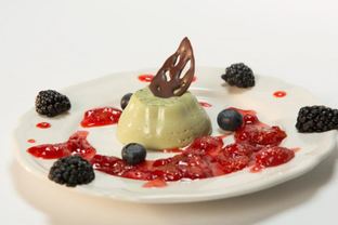 Зеленая панна-котта