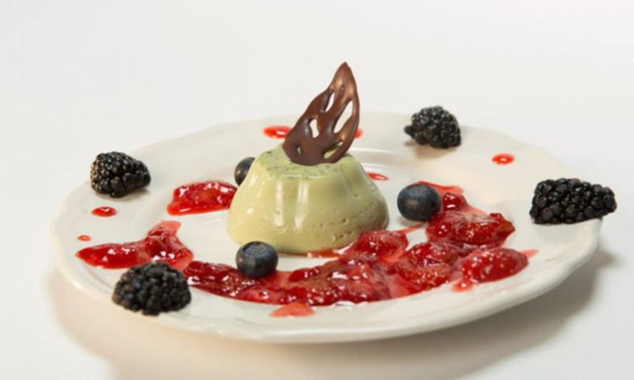 Рецепт зеленая панна-котта