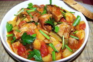 Азу по-татарски с говядиной