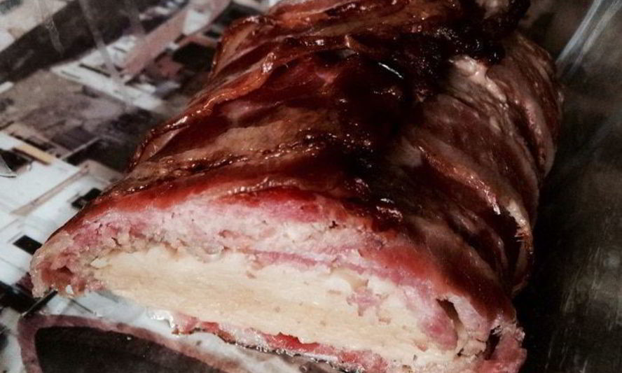 Рецепт беконно-макаронный рулет