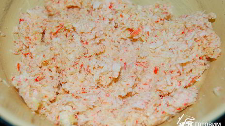 биточки из крабовых палочек