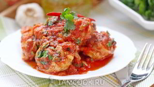 Чахохбили из курицы в мультиварке
