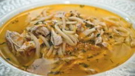 домашняя лапша с курицей