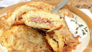 Драники картофельные с мясом