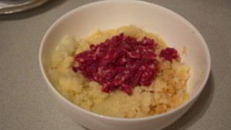 драники с фаршем говядины