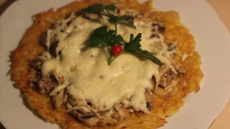 драники с грибами