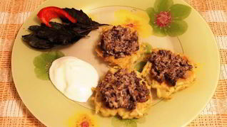 Драники с грибочками