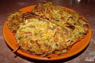 Драники с колбасой