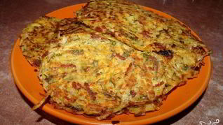 Драники с колбасой