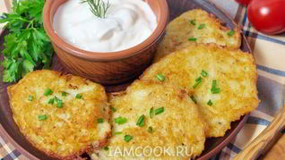 Драники с луком