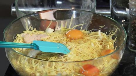 драники с мясной начинкой