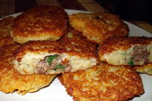 Драники с мясом