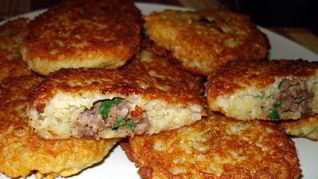Драники с мясом