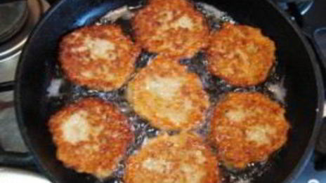 драники с мясом