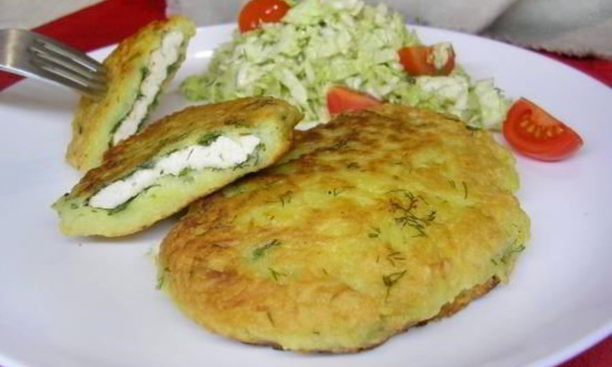 Рецепт драники с начинкой из курицы