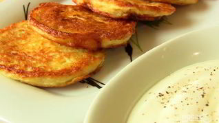 Драники с начинкой из творога