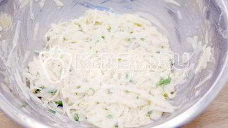 драники с сыром и зеленью