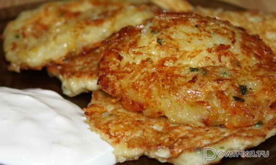 Рецепт драники с сыром