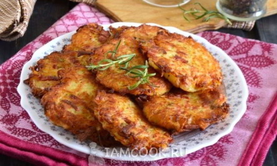 Рецепт драники с вареной колбасой