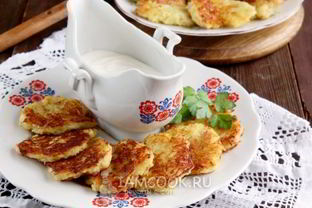 Драники с ветчиной и сыром