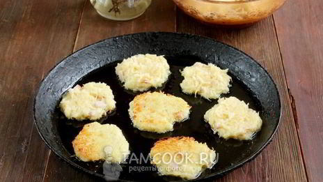 драники с ветчиной и сыром