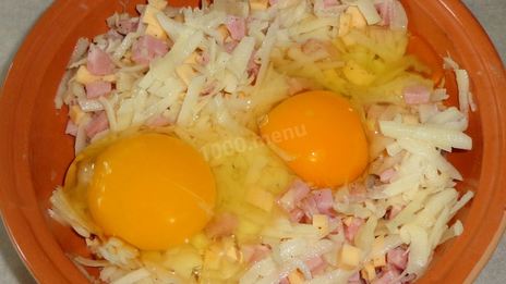 драники с ветчиной