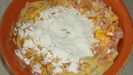 драники с ветчиной