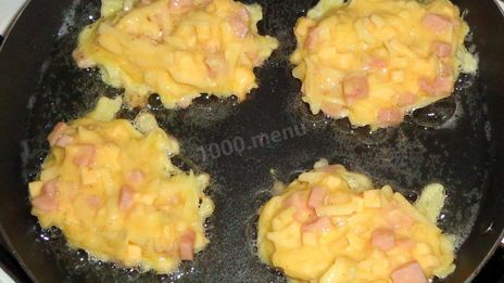 драники с ветчиной