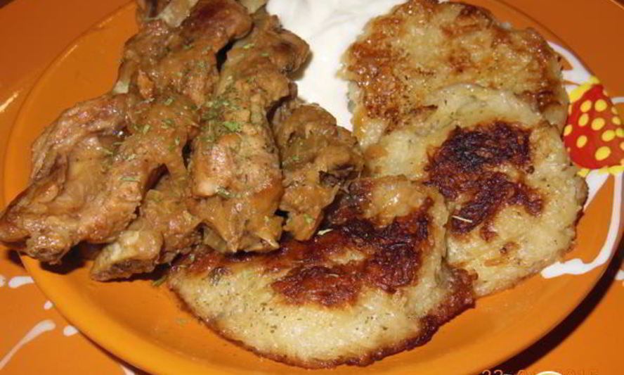 Рецепт драники тушеные со свиными ребрышками